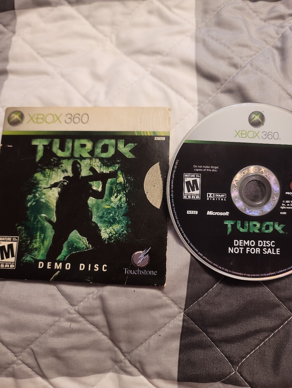 Turok Xbox 360 Demo Disc Not For Resale RARE